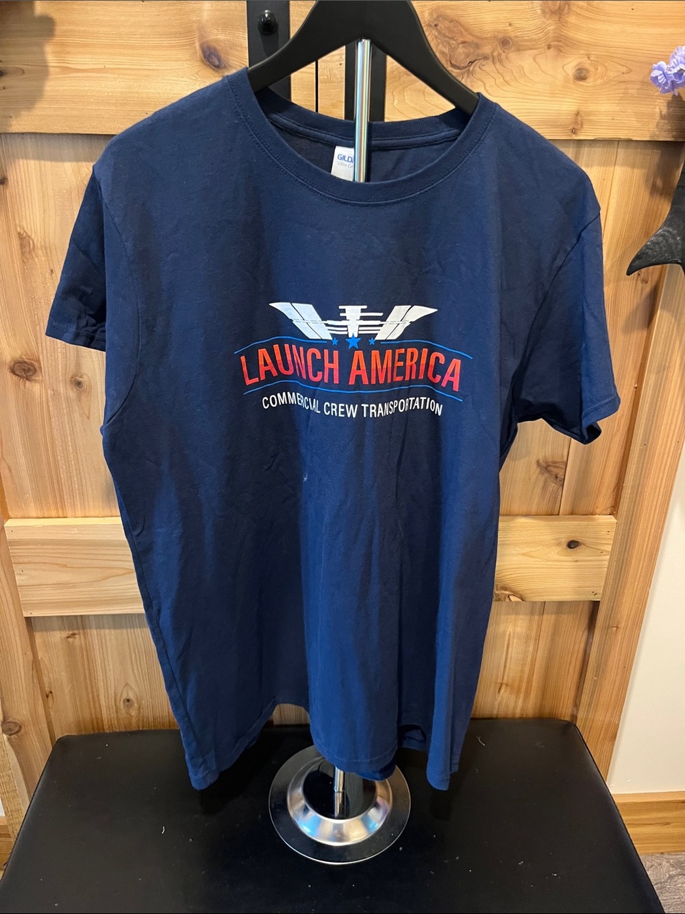 Gildan Navy Short-Sleeve 'Launch America' Graphic Tee
